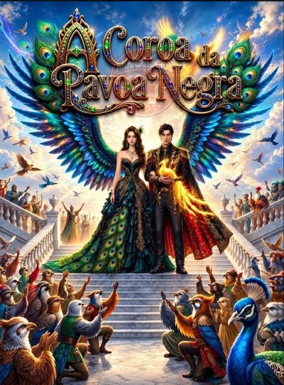 Capa da minissérie A Coroa da Pavoa Negra