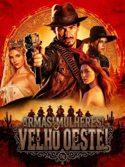 Capa da minissérie Armas! Mulheres! Velho Oeste!