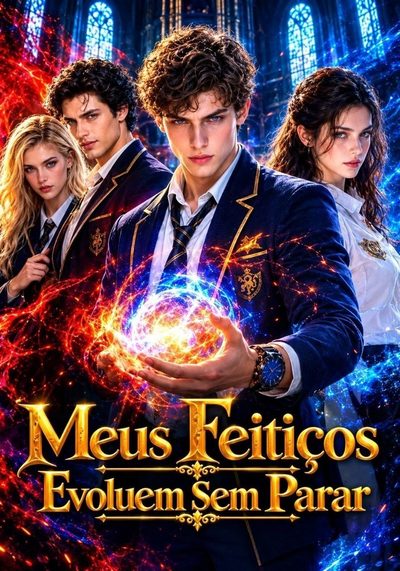 Capa da minissérie Meus Feitiços Evoluem Sem Parar