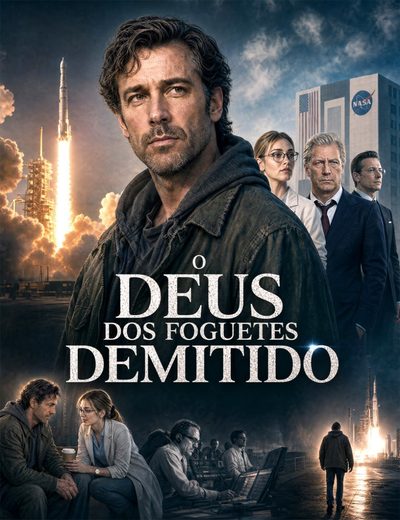 Capa da minissérie O Deus dos Foguetes Demitido
