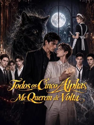 Capa da minissérie Todos os Cinco Alphas Me Querem de Volta Bl �